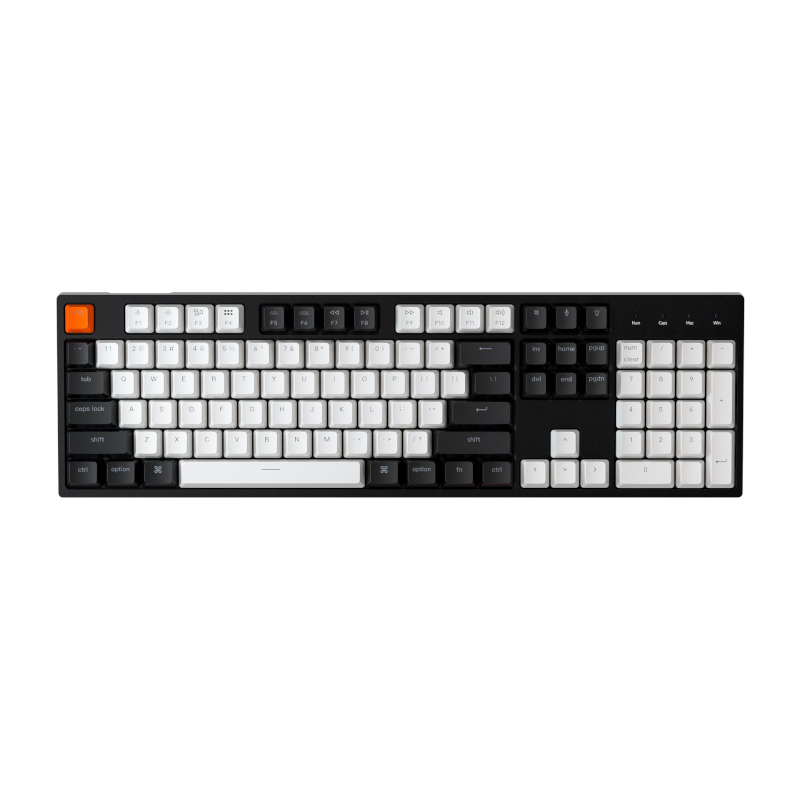 KeyChron C2 104 Key Gateron Hot-Swappable Mechanical Wired Keyboard RGB Brown Switches