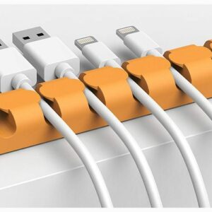ORICO 7 Slot Desktop Cable Clip - Orange