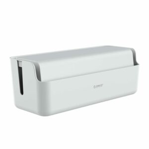 ORICO Multiplug and Surge Protector Storage Box with Device Mount - White