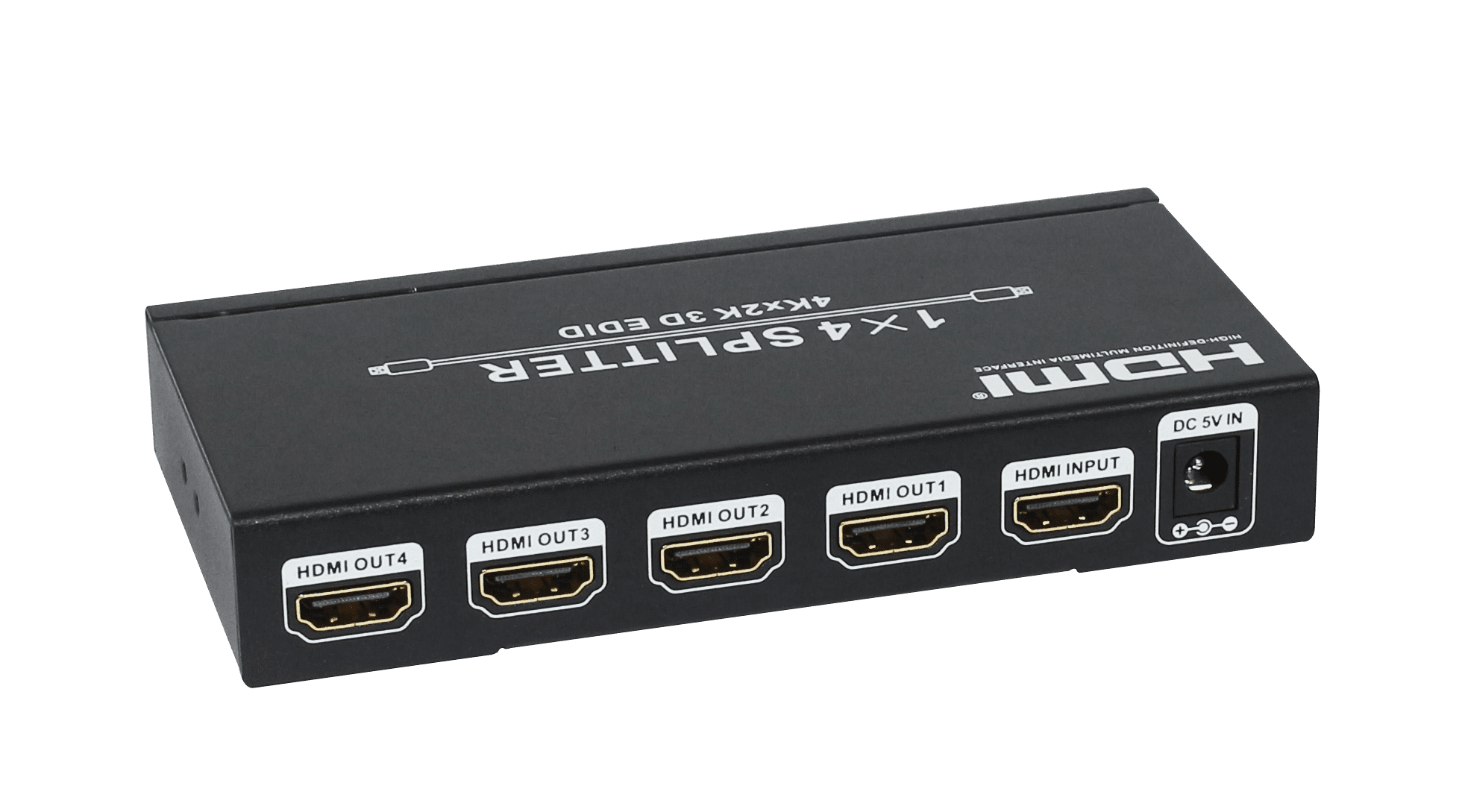 HDCVT 1x4 HDMI 1.4 Splitter supports HDCP1.4 and EDID