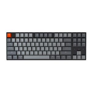 KeyChron K8 87 Key Hot-Swappable Gateron Mechanical Keyboard White LED Brown Switches