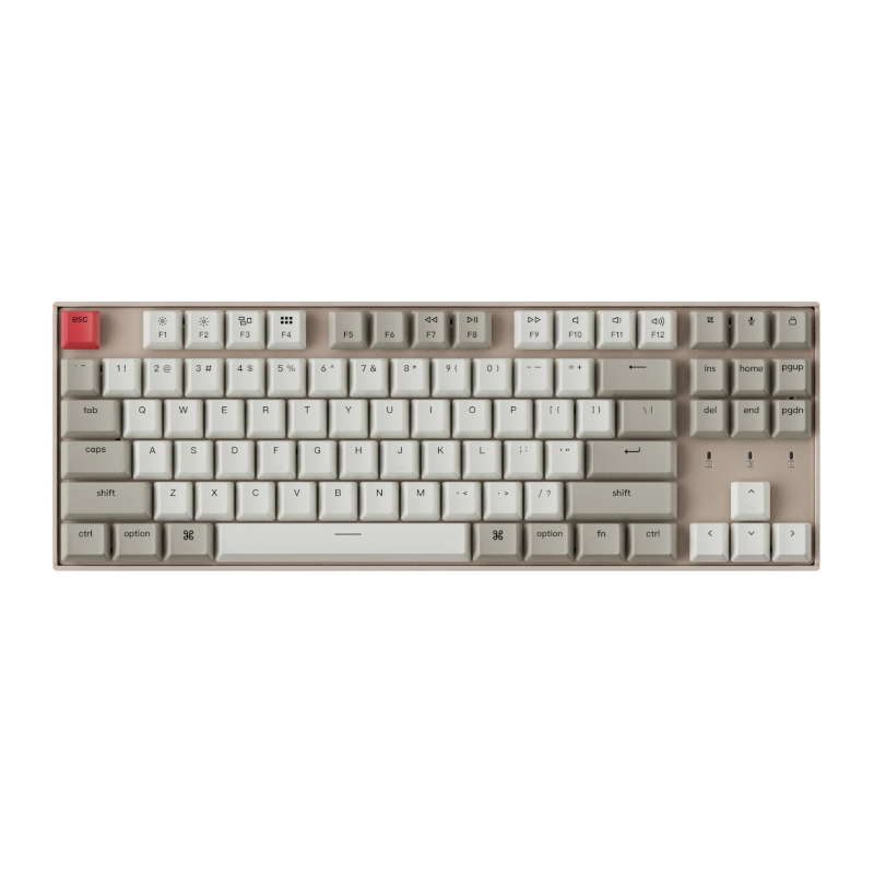 KeyChron K8 87 Key Gateron Mechanical Keyboard Non-Backlit Brown Switches