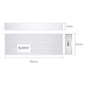 ORICO SSD ENCL TYPEC M.2 NVME B|M-KEY SV