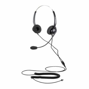 Calltel T800 Stereo-Ear Headset - Noise-Cancelling Mic - RJ9 Reverse